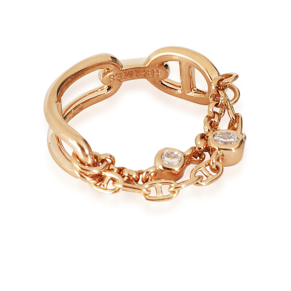 Hermès Rose Gold Chaine d'ancre Ring - Picture 3 of 4